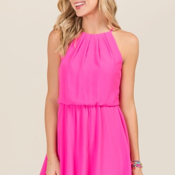 Lush Flawless Hot Pink Dress - Picture 2 of 6